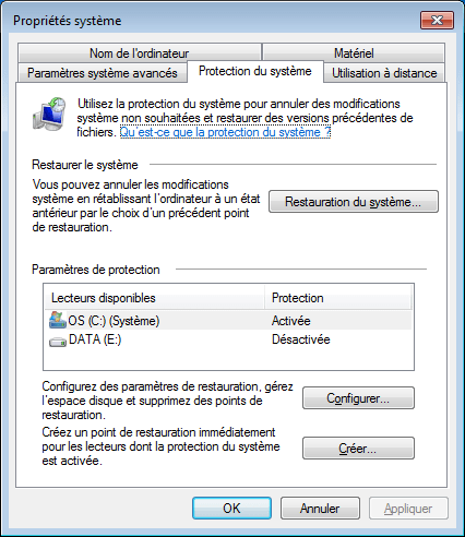protection-du-systeme-windows-activee