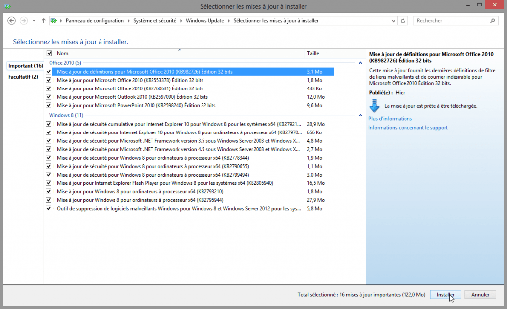 selectionner-mises-a-jour-a-installer-windows-update