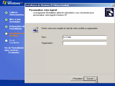 installation-windows-xp-nom-organisation