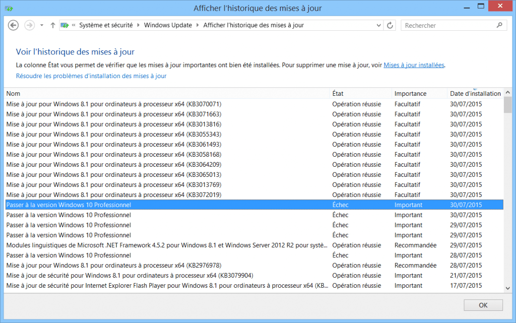 resoudre-echec-erreur-probleme-mise-a-jour-windows-10-sur-windows-update-echec-maj-passer-windows-10-famille-professionnel