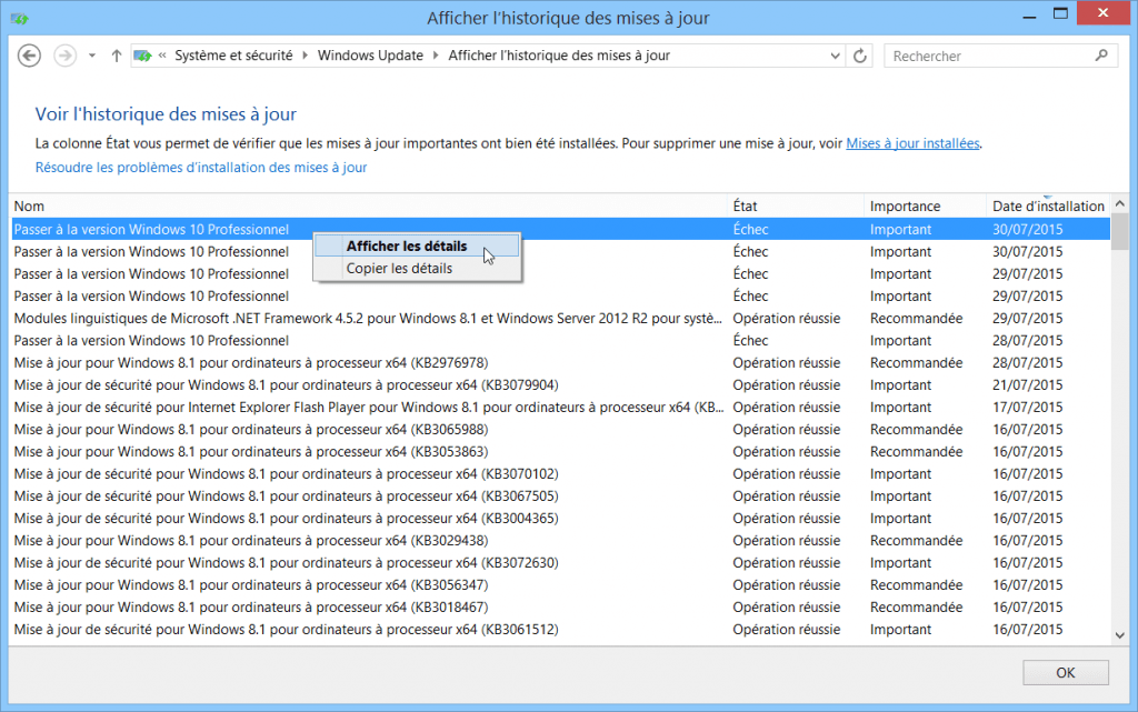 resoudre-echec-erreur-probleme-mise-a-jour-windows-10-sur-windows-update-echec-passer-windows-10-famille-professionnel