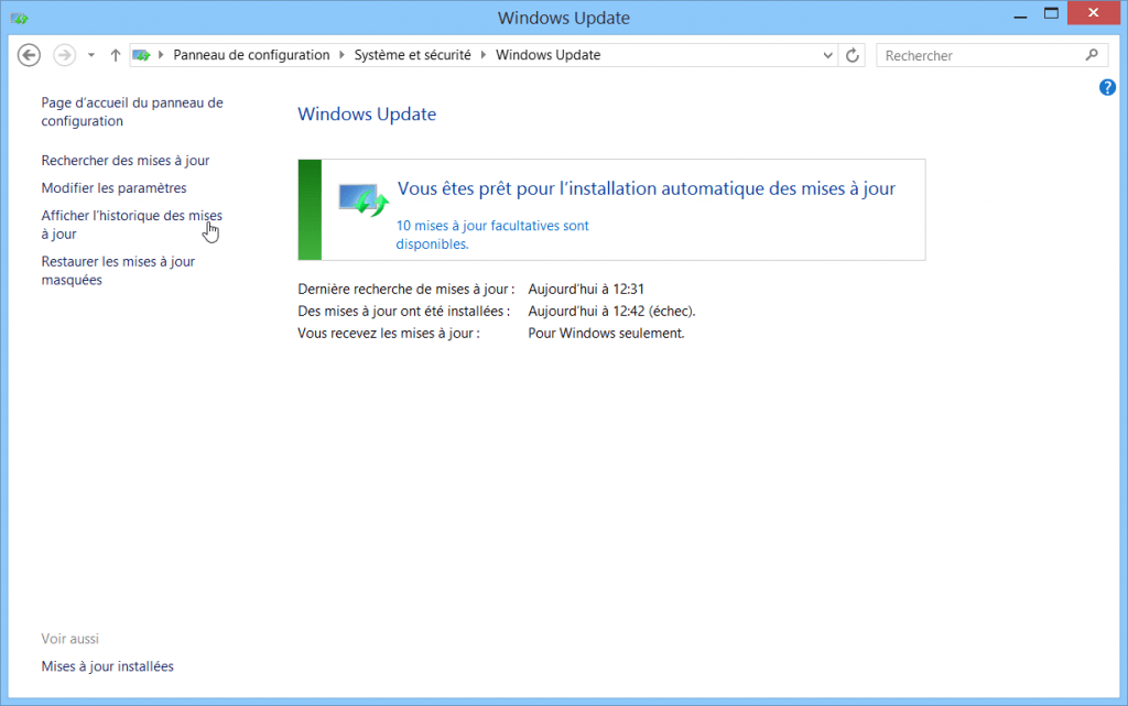 resoudre-echec-erreur-probleme-mise-a-jour-windows-10-sur-windows-update-historique-mises-a-jour-windows-update