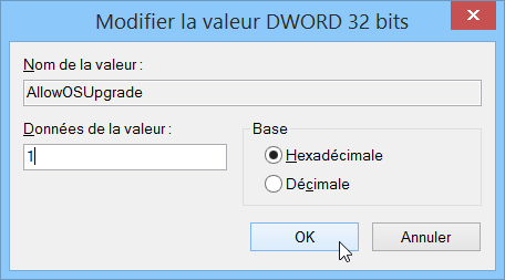resoudre-echec-erreur-probleme-mise-a-jour-windows-10-sur-windows-update-nouvelle-valeur-allowosupgrade-donnees