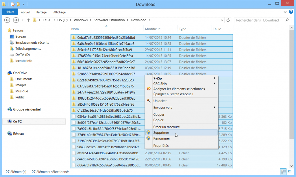 resoudre-echec-erreur-probleme-mise-a-jour-windows-10-sur-windows-update-supprimer-dossier-download