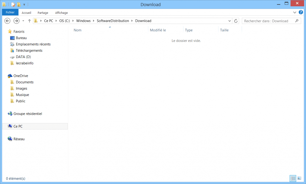 resoudre-echec-erreur-probleme-mise-a-jour-windows-10-sur-windows-update-supprimer-dossier-download-vide