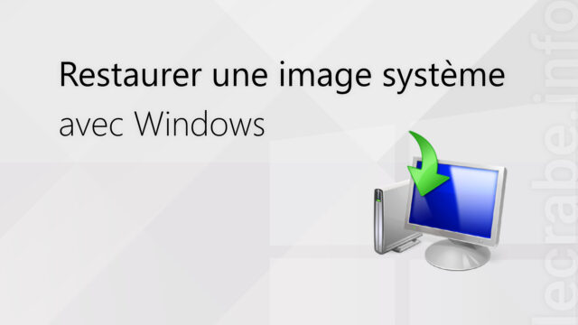 Restaurer une image système avec Windows [11, 10, 8, 7]