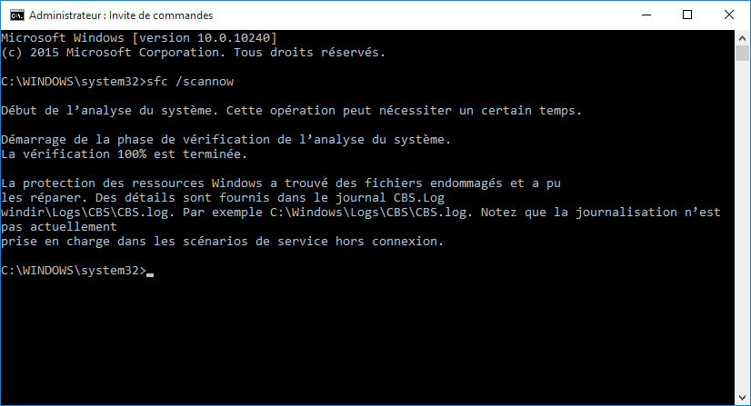 probleme-impossible-utiliser-barre-des-taches-et-menu-demarrer-bloques-sur-windows-10-sfc-scannow-reparer-fichiers-endommages