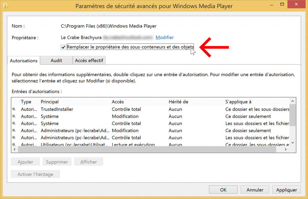 acces-refuse-dossier-fichier-windows-obtenir-droits-administrateur-proprietes-changer-proprietaire-remplace-sous-conteneurs-objets