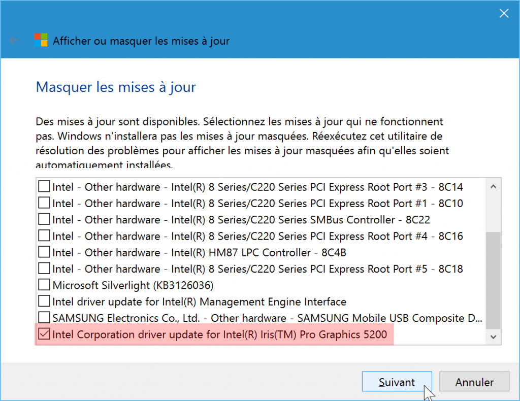 desactiver-empecher-cacher-une-mise-a-jour-windows-update-sur-windows-10-choisir-mises-a-jour-a-masquer