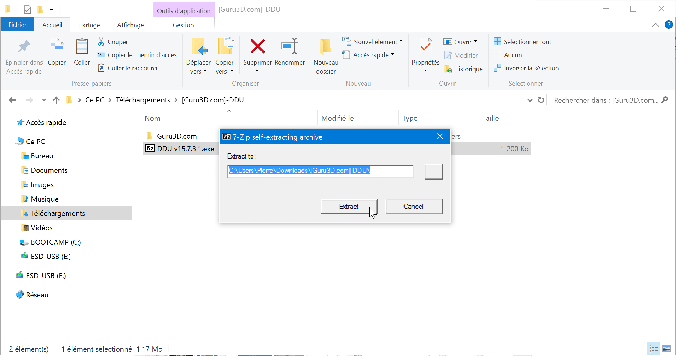 probleme-ecran-noir-windows-10-extraire-ddu