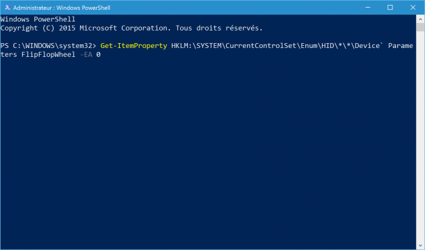 inverser-scroll-sens-de-defilement-de-souris-powershell-voir-parametres-registre
