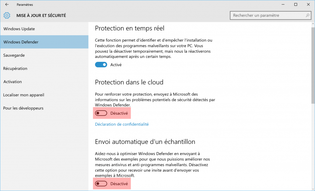 vie-privee-supprimer-mouchards-telemetrie-confidentialite-windows-10-windows-defender-cloud