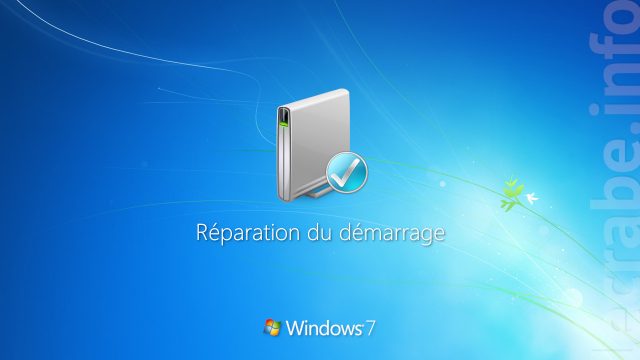Réparation du démarrage : l&rsquo;outil pour réparer le démarrage de Windows 7