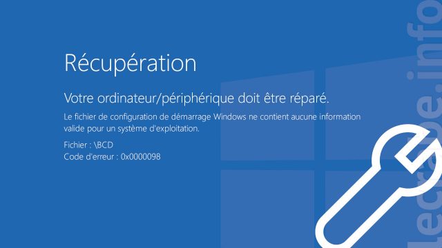 Réparer le démarrage de Windows 10