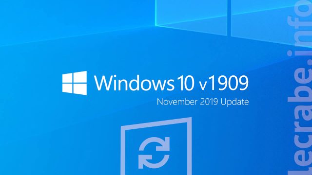 Télécharger et installer Windows 10 1909 (November 2019 Update)