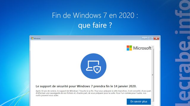 Fin du support de Windows 7 en 2020 : que&nbsp;faire&nbsp;?