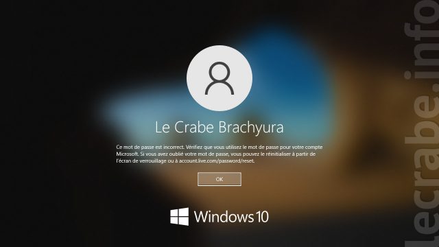 Windows 10 : réinitialiser un mot de passe perdu ou oublié
