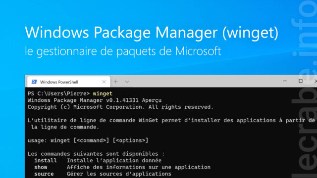 winget : le gestionnaire de paquets de Microsoft