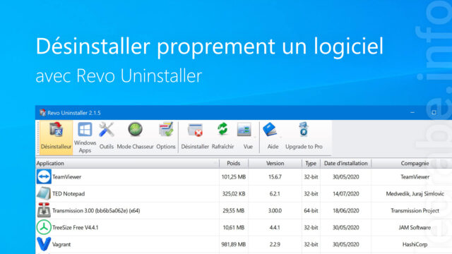 Désinstaller proprement un logiciel avec Revo&nbsp;Uninstaller