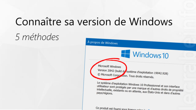 Connaître sa version de Windows (5 méthodes)