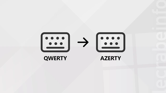 Changer un clavier QWERTY en AZERTY sur un PC Windows