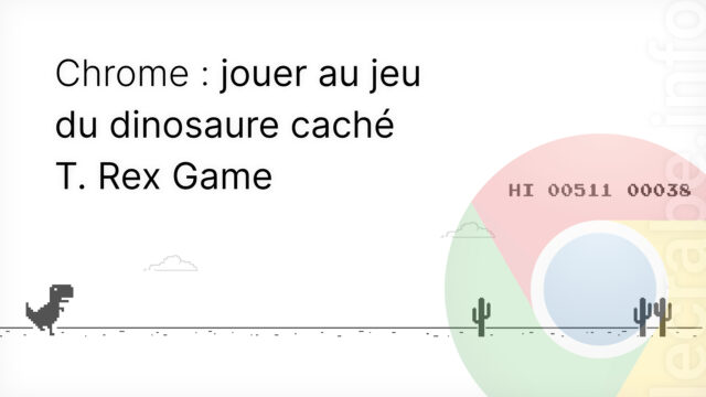 Jouer au jeu du dinosaure Chrome Dino (T. Rex Game)