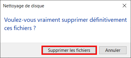 Supprimer fichiers temp win 10 - supprimer les fichiers