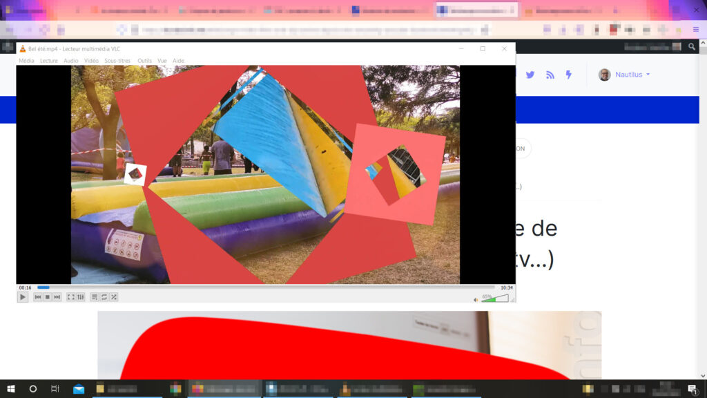 VLC fenêtre au-dessus - fenêtre vlc grisée et premier plan