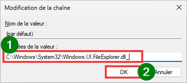 Modifier la valeur chaîne C:\Windows\System32\Windows.UI.FileExplorer.dll_