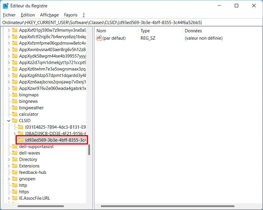Windows 11 ancien ruban - entrer nouvelle clé