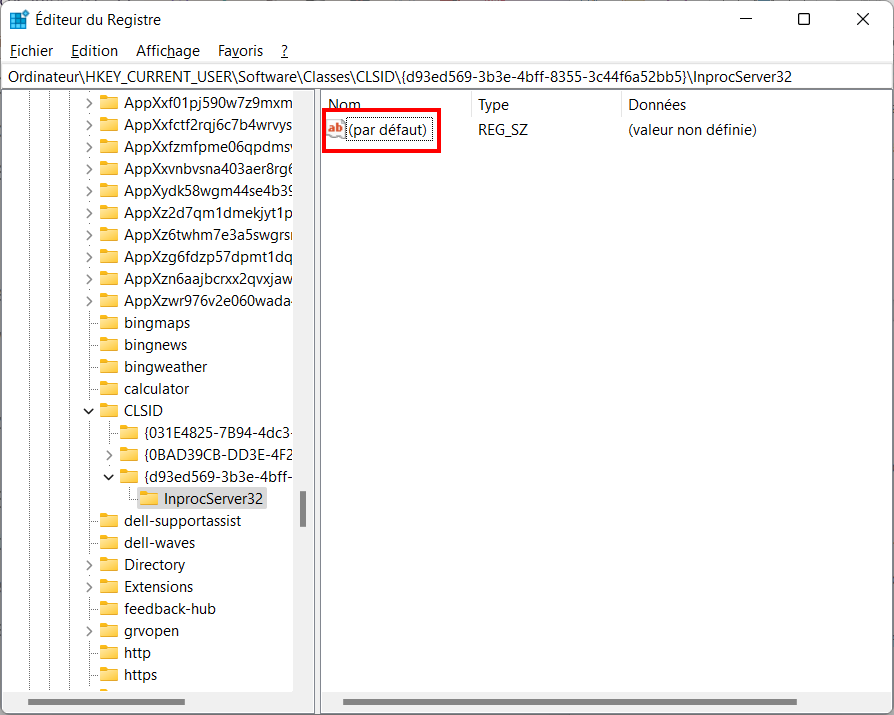 Windows 11 ancien ruban - ouvrir par défaut