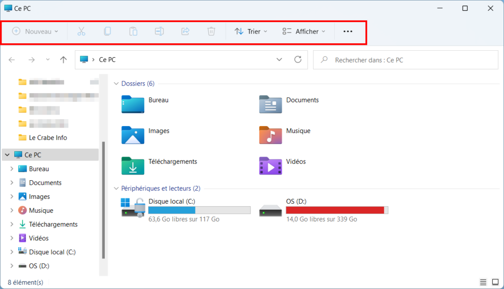 Windows 11 ancien ruban - retour du nouveau ruban