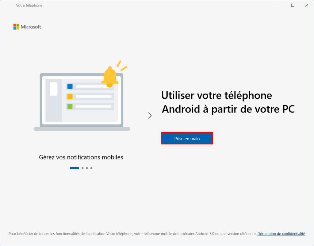 Associer téléphone et Windows - prise en main