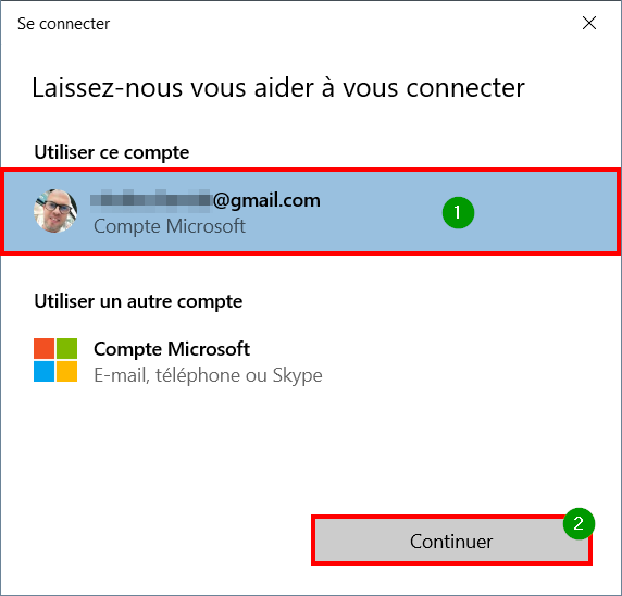 Associer téléphone et Windows - utiliser compte microsoft