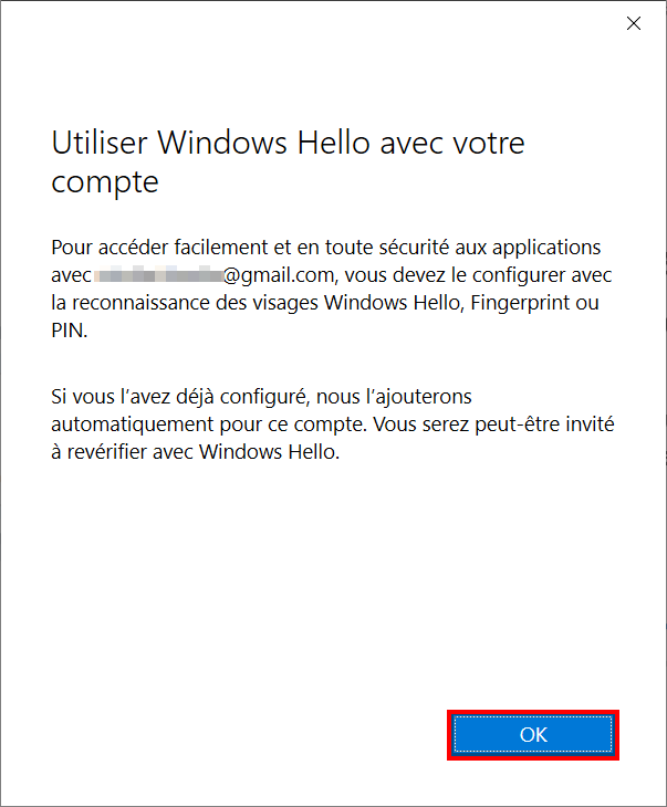 Associer téléphone et Windows - faire OK