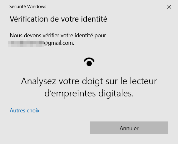 Associer téléphone et Windows - sécurité biométrique