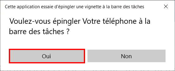 Associer téléphone et Windows - épingler votre téléphone