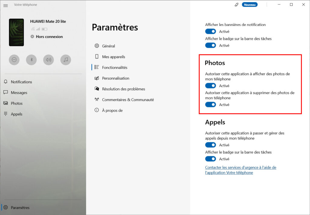 Votre téléphone Options - photos