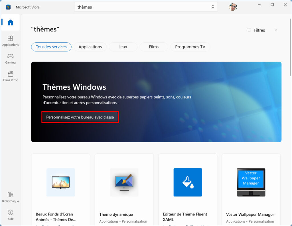 Windows 11 installer thème - Personnalisez votre bureau