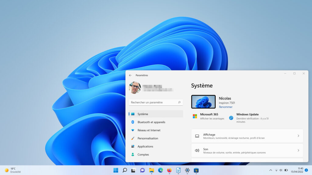 Windows 11 installer thème - Windows clair