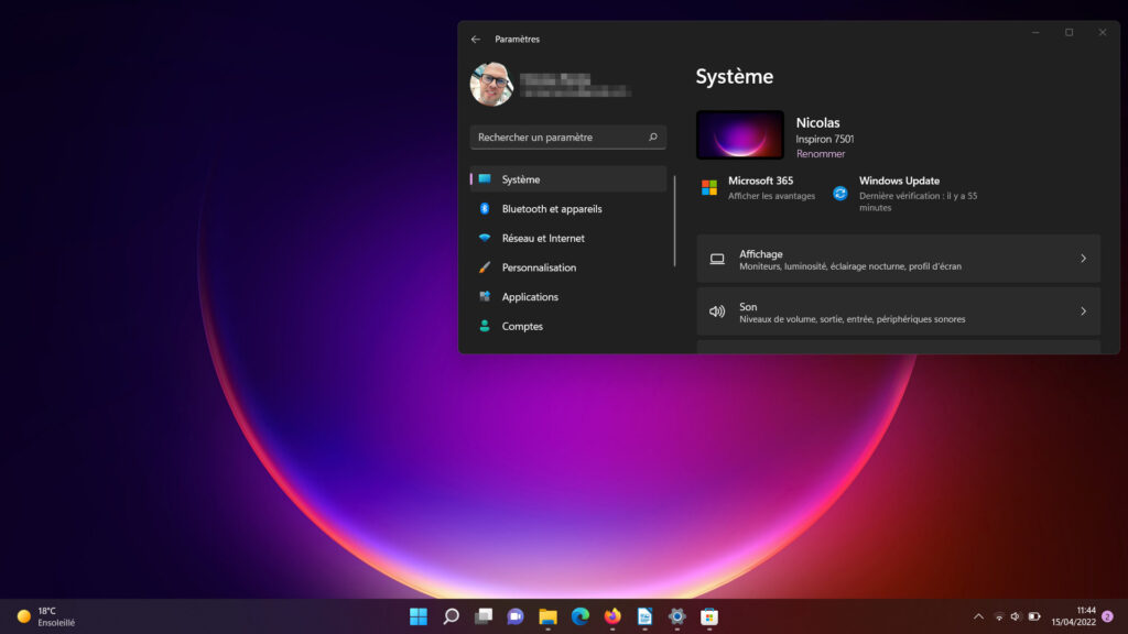 Windows 11 installer thème - thème Eclat