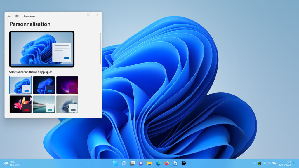 Windows 11 Changer thème - Windows Clair