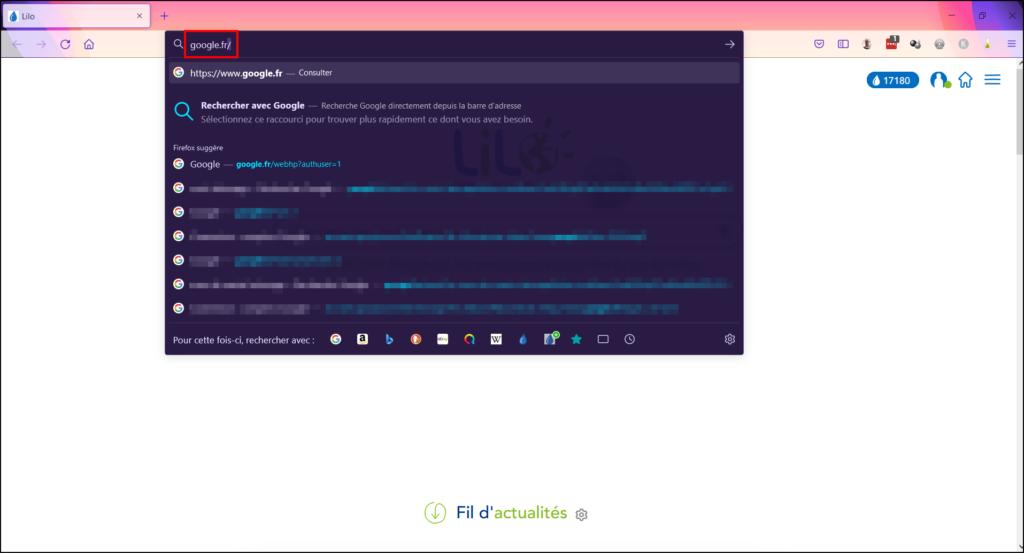 Déconnecter compte Google - Aller sur google.fr