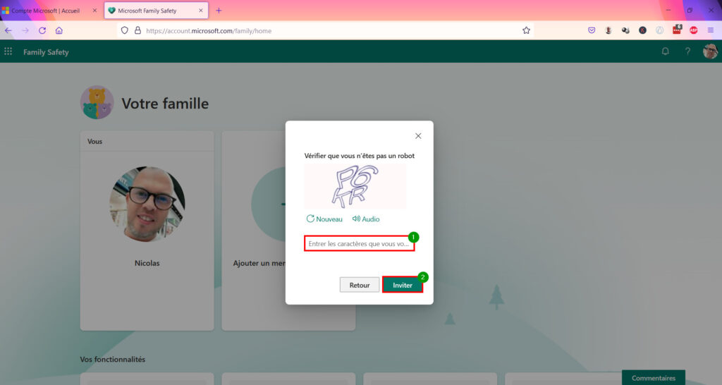 Contrôle Parental Windows 11 - test robot