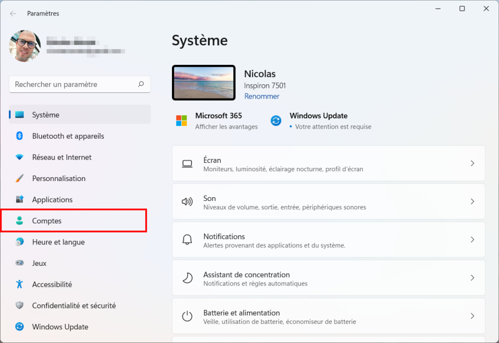 Windows 11 Contrôle parental - Paramètres ajout sur Windows 11