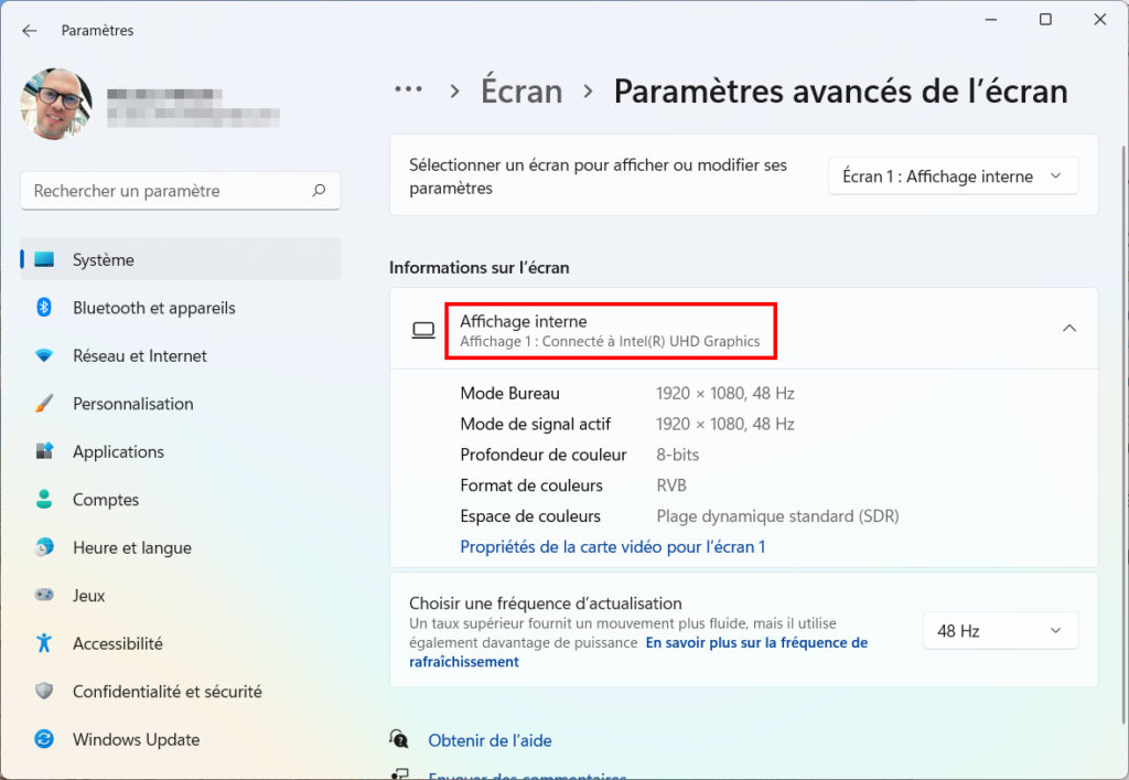 Connaître GPU Windows - Nom de la carte graphique utilisée