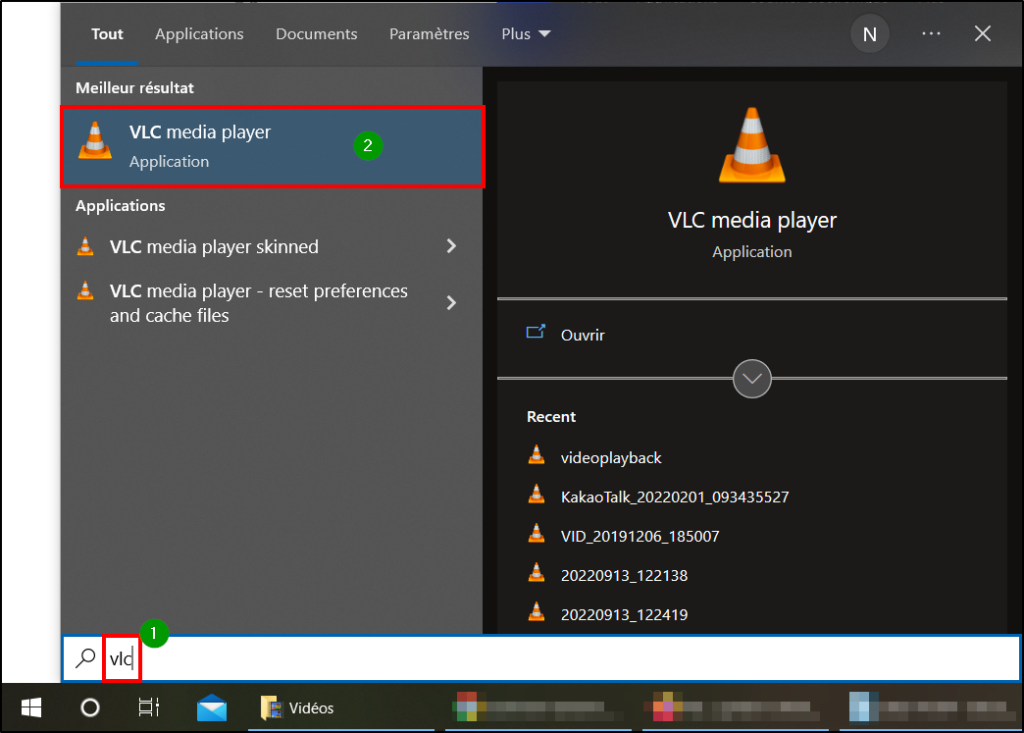 Extraire son vidéo VLC - Ouvrir VLC