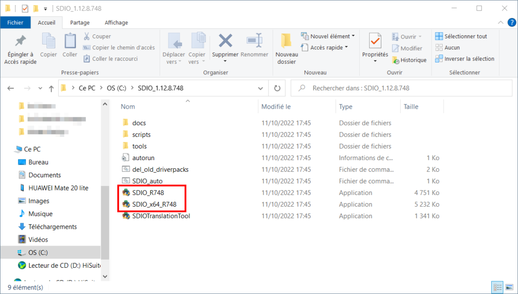 Snappy Driver Installer Origin - Choisir entre version 32 ou 64 bits