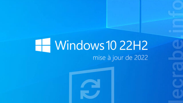 Télécharger et installer Windows 10 22H2