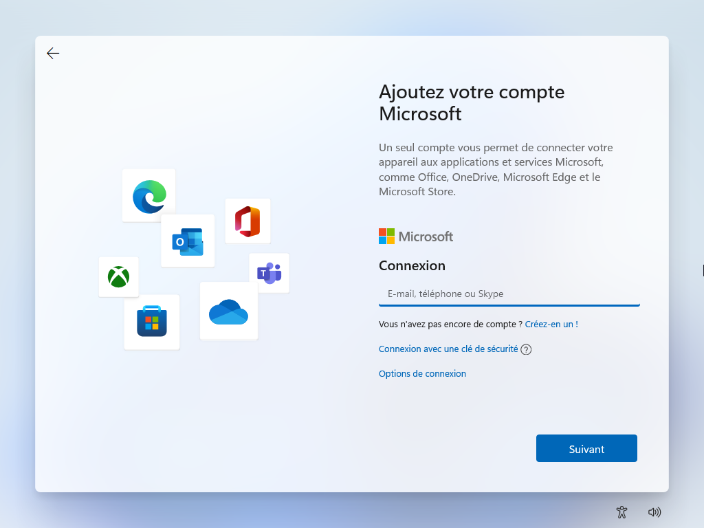Se connecter avec Microsoft sur Windows 11